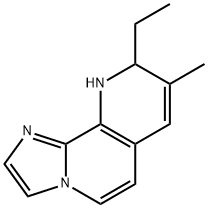 Imidazo[1,2-h][1,7]naphthyridine, 9-ethyl-9,10-dihydro-8-methyl- (9CI) Structural