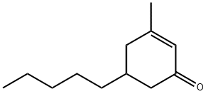 3-Methyl-5-pentyl-2-cyclohexen-1-one Structural