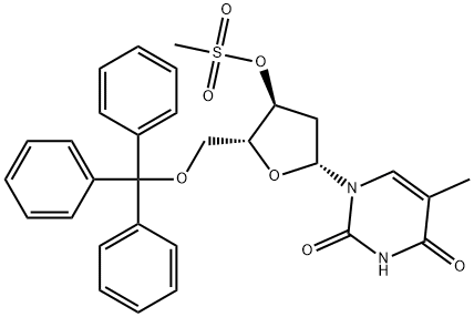 5'-O-TRITYL-3'-O-MESYLTHYMIDINE