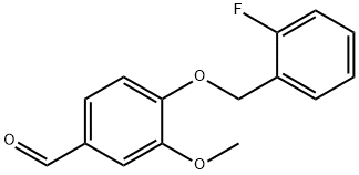 4-[(2-FLUOROBENZYL)OXY]-3-METHOXYBENZALDEHYDE Structural