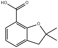 2,2-DIMETHYL-2,3-DIHYDRO-1-BENZOFURAN-7-CARBOXYLIC ACID Structural