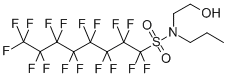 N-(2-HYDROXYETHYL)-N-PROPYL-1,1,2,2,3,3,4,4,5,5,6,6,7,7,8,8,8-HEPTADECAFLUOROOCTANESULFONAMIDE Structural