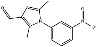 2,5-DIMETHYL-1-(3-NITROPHENYL)-1H-PYRROLE-3-CARBALDEHYDE Structural