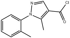 5-METHYL-1-(2-METHYLPHENYL)-1H-PYRAZOLE-4-CARBONYL CHLORIDE Structural