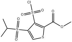 METHYL 3-(CHLOROSULFONYL)-4-(ISOPROPYLSULFONYL)-2-THIOPHENECARBOXYLATE