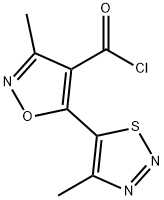 3-METHYL-5-(4-METHYL-1,2,3-THIADIAZOL-5-YL)-4-ISOXAZOLECARBONYL CHLORIDE