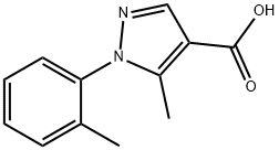 5-METHYL-1-(2-METHYLPHENYL)-1H-PYRAZOLE-4-CARBOXYLIC ACID Structural