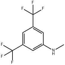 N1-methyl-3,5-di(trifluoromethyl)aniline Structural