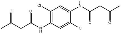 N,N'-(2,5-Dichloro-1,4-phenylene)bis(3-oxobutanamide) Structural