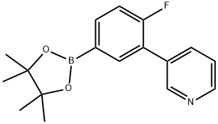 3-(2-FLUORO-5-(4,4,5,5-TETRAMETHYL-1,3,2-DIOXABOROLAN-2-YL)PHENYL)PYRIDINE