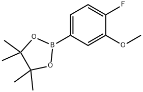 2-(4-FLUORO-3-METHOXYPHENYL)-4,4,5,5-TETRAMETHYL-1,3,2-DIOXABOROLANE