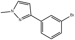 3-(3-Bromophenyl)-1-methyl-1H-pyrazole Structural