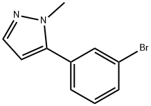 5-(3-Bromophenyl)-1-methyl-1H-pyrazole Structural