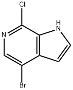 4-bromo-7-chloro-1H-pyrrolo[2,3-c]pyridine Structural