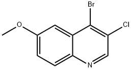 4-BROMO-3-CHLORO-6-METHOXYQUINOLINE Structural