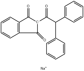 Diphacinone,sodium salt Structural