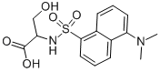 N-DANSYL-DL-SERINE CYCLOHEXYLAMMONIUM SALT Structural