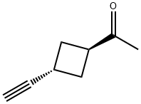 Ethanone, 1-(3-ethynylcyclobutyl)-, trans- (9CI) Structural