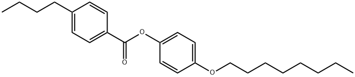 4'-N-OCTYLOXYPHENYL 4-BUTYLBENZOATE Structural