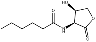 Hexanamide, N-[(3S,4R)-tetrahydro-4-hydroxy-2-oxo-3-furanyl]- (9CI) Structural