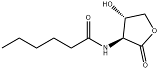 Hexanamide, N-[(3S,4S)-tetrahydro-4-hydroxy-2-oxo-3-furanyl]- (9CI) Structural