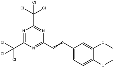 2-(3,4-DIMETHOXYSTYRYL)-4,6-BIS(TRICHLOROMETHYL)-1,3,5-TRIAZINE