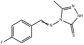 4-[(4-FLUOROPHENYL)METHYLIDENEAMINO]-5-METHYL-2H-1,2,4-TRIAZOLE-3(4H)-THIONE