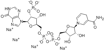 Nicotinamide hypoxanthine dinucleotide phosphate reduced tetrasodium salt Structural