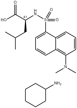 DANSYL-L-LEUCINE CYCLOHEXYLAMMONIUM SALT Structural