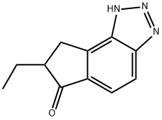 Indeno[4,5-d]triazol-6(1H)-one, 7-ethyl-7,8-dihydro- (9CI) Structural