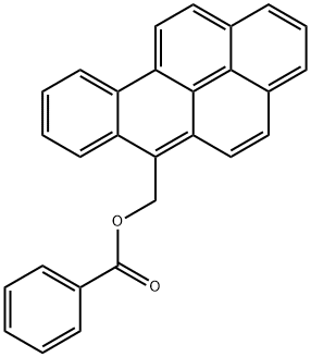 6-BENZOYLOXYMETHYLBENZO(A)PYRENE Structural