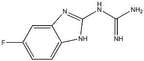 Guanidine, (5-fluoro-1H-benzimidazol-2-yl)- (9CI) Structural