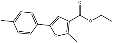 ETHYL 2-METHYL-5-(4-METHYLPHENYL)-3-FUROATE Structural