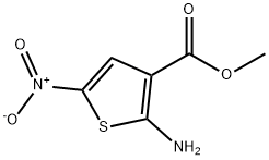 2-AMINO-3-METHOXYCARBONYL-5-NITROTHIOPHENE Structural