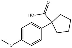 1-(4-METHOXYPHENYL)-1-CYCLOPENTANECARBOXYLIC ACID Structural