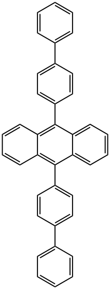 9,10-BIS[(1,1'-BIPHENYL)-4-YL]ANTHRACENE Structural