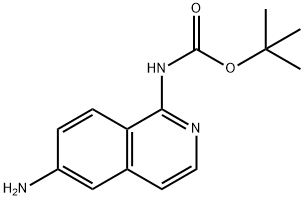 tert-butyl 6-aminoisoquinolin-1-ylcarbamate Structural