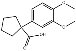 1-(3,4-DIMETHOXYPHENYL)CYCLOPENTANECARBOXYLIC ACID Structural