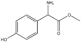 METHYL 2-AMINO-2-(4-HYDROXYPHENYL)ACETATE Structural