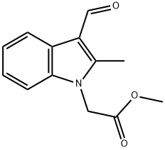 (3-FORMYL-2-METHYL-INDOL-1-YL)-ACETIC ACID METHYL ESTER Structural