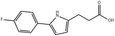 3-[5-(4-FLUORO-PHENYL)-1H-PYRROL-2-YL]-PROPIONIC ACID Structural