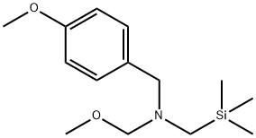 N-(4-METHOXY-BENZYL)-N-METHOXYMETHYL-N-TRIMETHYLSILYLMETHYLAMINE Structural