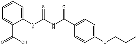 2-[[[(4-PROPOXYBENZOYL)AMINO]THIOXOMETHYL]AMINO]-BENZOIC ACID