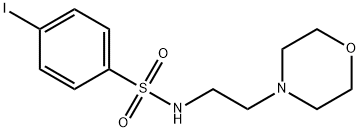 4-IODO-N-(2-MORPHOLIN-4-YL-ETHYL)-BENZENESULFONAMIDE Structural