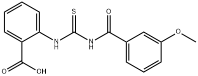 2-[[[(3-METHOXYBENZOYL)AMINO]THIOXOMETHYL]AMINO]-BENZOIC ACID