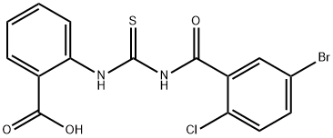 2-[[[(5-BROMO-2-CHLOROBENZOYL)AMINO]THIOXOMETHYL]AMINO]-BENZOIC ACID