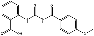 2-[[[(4-METHOXYBENZOYL)AMINO]THIOXOMETHYL]AMINO]-BENZOIC ACID