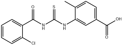 3-[[[(2-CHLOROBENZOYL)AMINO]THIOXOMETHYL]AMINO]-4-METHYL-BENZOIC ACID