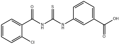 3-[[[(2-CHLOROBENZOYL)AMINO]THIOXOMETHYL]AMINO]-BENZOIC ACID