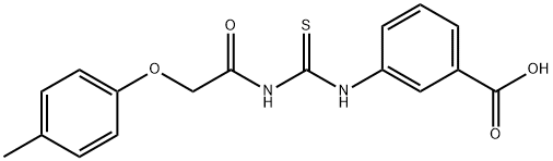 3-[[[[(4-METHYLPHENOXY)ACETYL]AMINO]THIOXOMETHYL]AMINO]-BENZOIC ACID